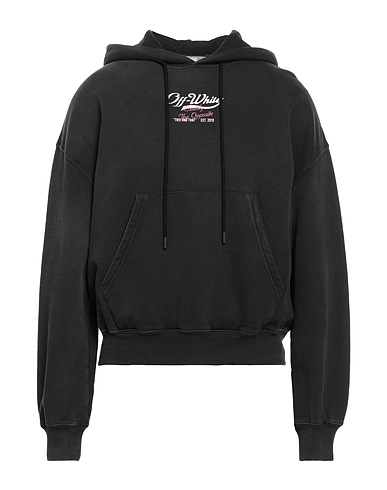 OFF-WHITE™ Felpa Nero 100% Cotone, Elastan