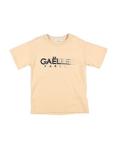 GAëLLE Paris T-shirt Beige 95% Cotton, 5% Elastane