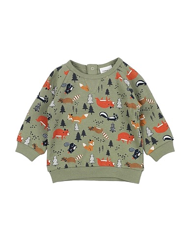 NAME IT® Sweatshirt Militärgrün 100% Baumwolle