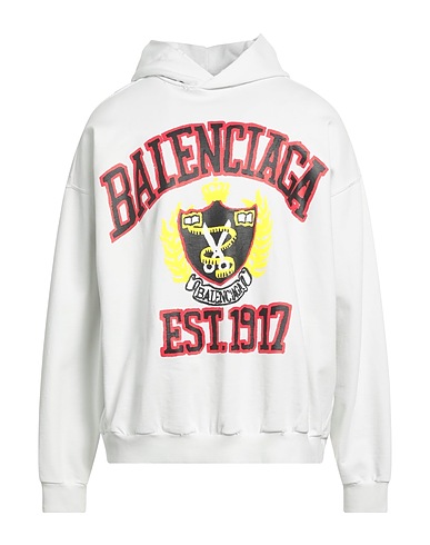 BALENCIAGA Hooded track jacket  White 100% Cotton