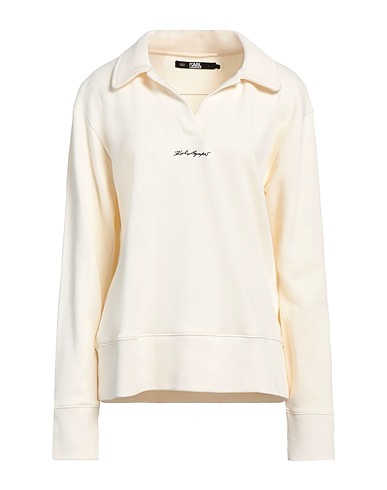 KARL LAGERFELD Felpa Off white 100% Cotone