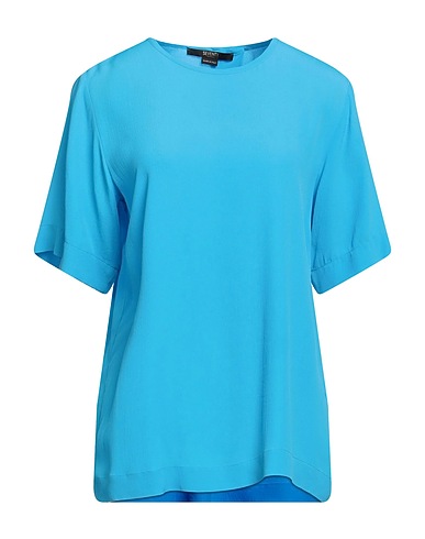SEVENTY VENEZIA Top Azure 65% Acetate, 35% Silk