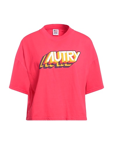 AUTRY T-shirt Fucsia 100% Cotone