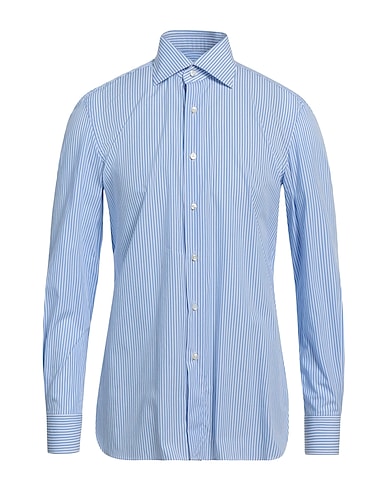 SARTORIO Chemise à rayures Bleu clair 100% Coton
