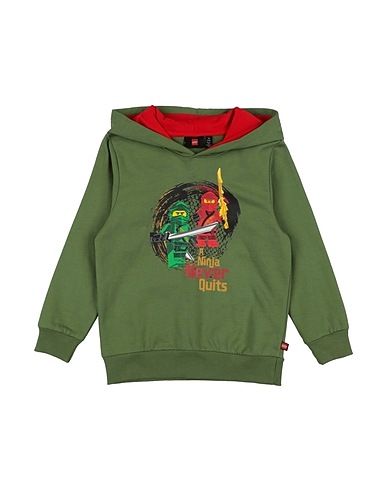 LEGO WEAR Hooded track jacket  Green 100% Cotton