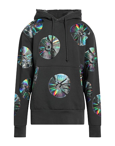 JW ANDERSON Hooded track jacket  Charcoal 100% Organic cotton, Elastane