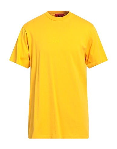 424 FOURTWOFOUR Basic T-Shirt Ringelblume 100% Baumwolle