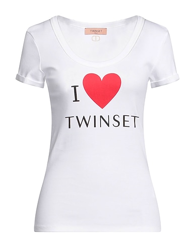 TWINSET T-shirt 100% Coton, Viscose
