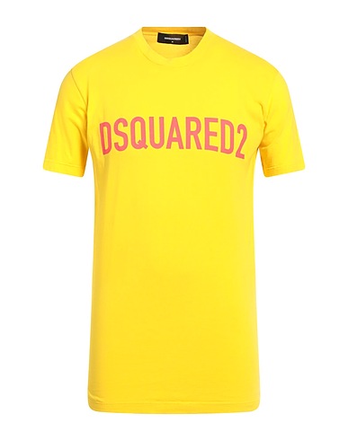 DSQUARED2 Ｔシャツ イエロー コットン 100%