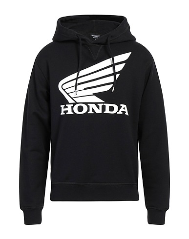 DSQUARED2 Hooded track jacket  Black 100% Cotton