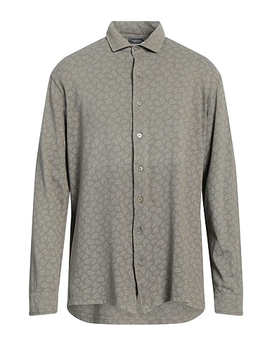 ROSSOPURO Patterned shirt Taupe 100% Cotton