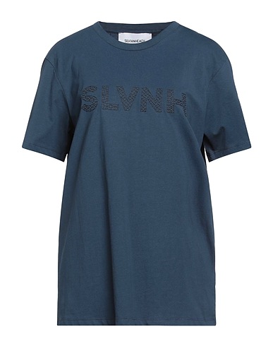 SILVIAN HEACH T-shirt Blu navy 100% Cotone