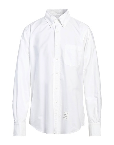 THOM BROWNE Solid colour shirt White 100% Cotton
