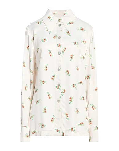 SLEEPER Camicie e bluse a fiori Panna 100% Viscosa