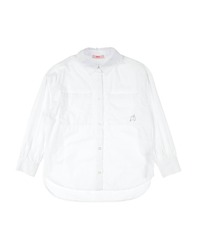 LIU •JO Solid colour shirts & blouses White 100% Cotton