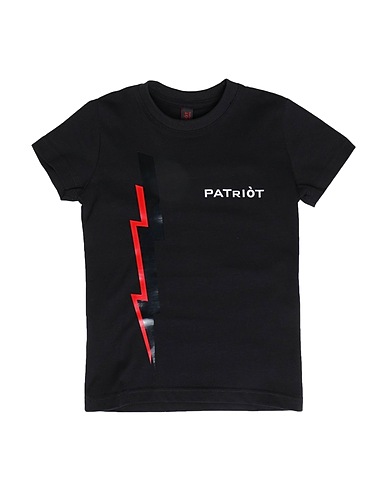 PATRIÒT T-shirt Black 100% Cotton