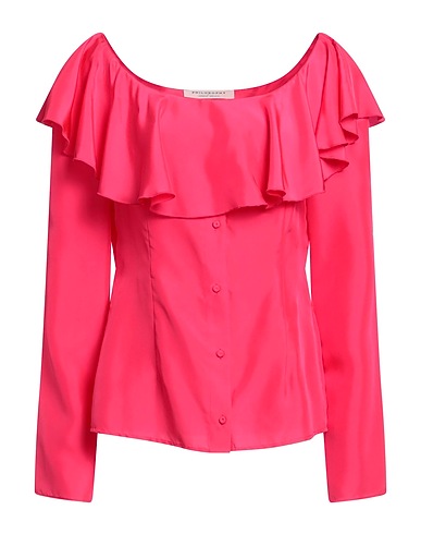 PHILOSOPHY di LORENZO SERAFINI Silk shirts & blouses Fuchsia 100% Silk