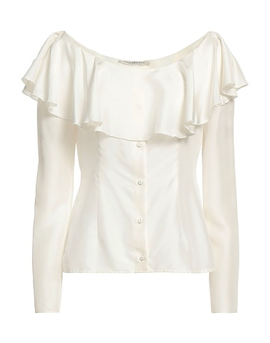 PHILOSOPHY di LORENZO SERAFINI Silk shirts & blouses Ivory 100% Silk