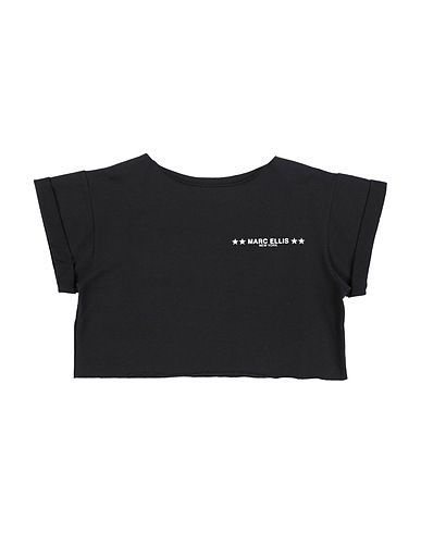 MARC ELLIS T-shirt NERO 95% Cotton, 5% Elastane