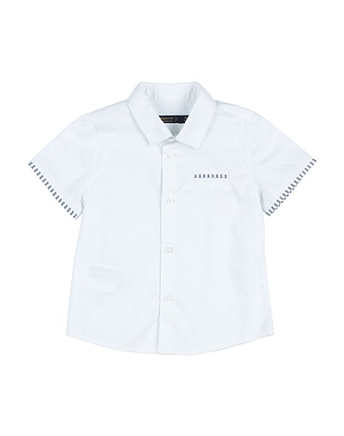 MAYORAL Patterned shirt White 99% Cotton, 1% Linen