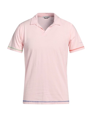 GREY DANIELE ALESSANDRINI Polo shirt Pink 100% Cotton