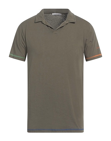GREY DANIELE ALESSANDRINI Polo Verde scuro 100% Cotone