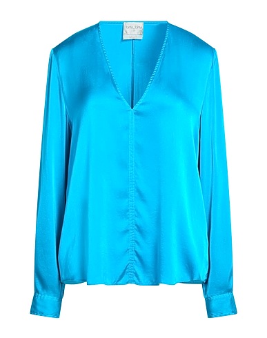 FORTE_FORTE Top Turquoise 96% Silk, 4% Elastane