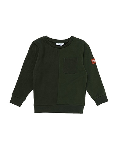 NAME IT® Sweatshirt Dark green 95% Organic cotton, 5% Elastane