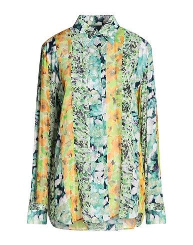DRIES VAN NOTEN Floral shirts & blouses Green 62% Silk, 38% Viscose