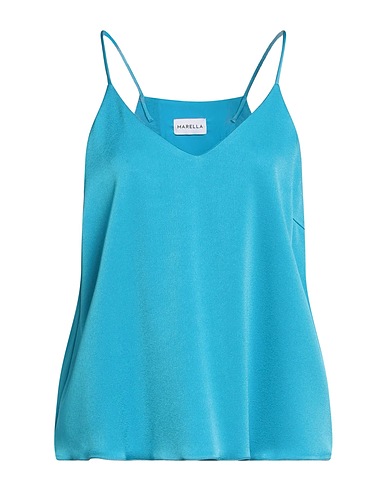 MARELLA Top Azure 82% Triacetate, 18% Polyester