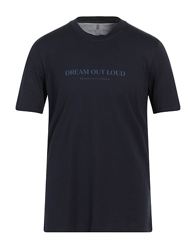 BRUNELLO CUCINELLI T-shirt Midnight blue 100% Cotton