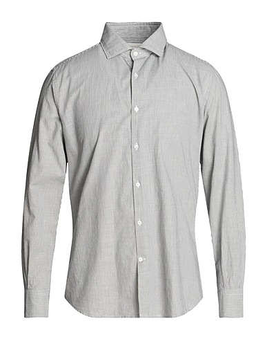 BROOKSFIELD Striped shirt Midnight blue 100% Cotton