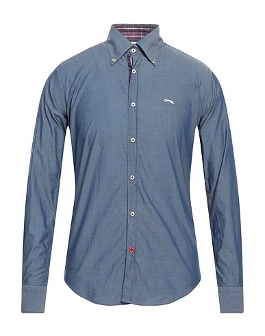 ERA Milano Camicia tinta unita Blu navy 100% Cotone