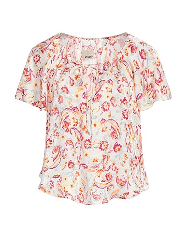 ISABEL MARANT Top Avorio 65% Viscosa, 35% Seta