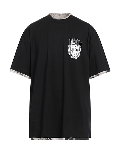 MSGM T-shirt Black 100% Cotton