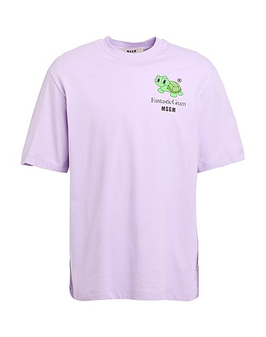 MSGM T-shirt Lilac 100% Cotton