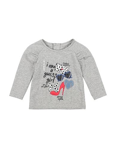 GUESS T-shirt GRIGIO CHIARO 95% Cotton, 5% Elastane