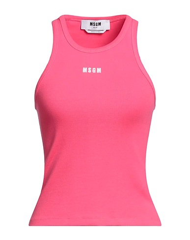 MSGM TOPWEAR Fuchsia 95% Cotton, 5% Elastane