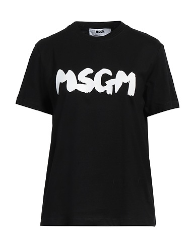 MSGM T-shirt Black 100% Cotton