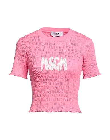 MSGM Haut court Rose 100% Coton