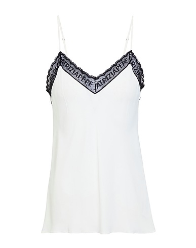 PATRIZIA PEPE Camisole White 100% Viscose, Cotton, Polyamide