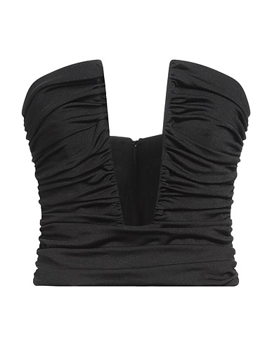 GIUSEPPE DI MORABITO Top Black 88% Polyamide, 12% Elastane