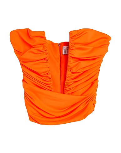 GIUSEPPE DI MORABITO Top Orange 88% Polyamide, 12% Elastane