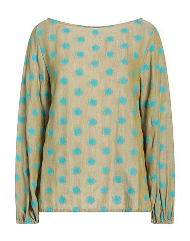 SISTE'S Top Sage green 60% Cotton, 28% Viscose, 10% Polyester, 2% Metallic fiber
