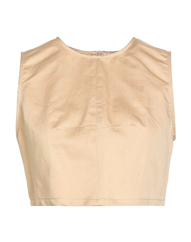 SEMICOUTURE Top Beige 64% Cotton, 36% Linen