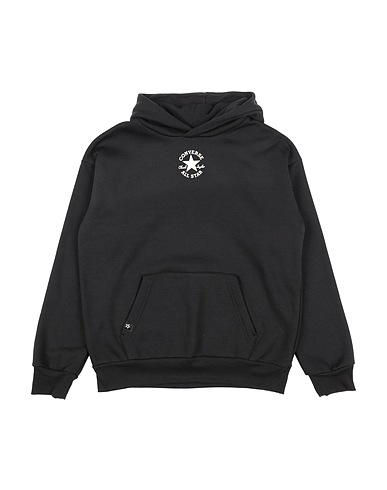 CONVERSE Sweatshirt SUSTAINABLE CORE PO HOODIE
 Black 100% Recycled polyester