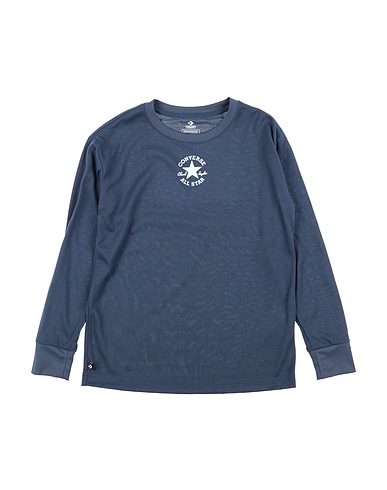 CONVERSE T-shirt SUSTAINABLE CORE L/S TEE
 Midnight blue 100% Recycled polyester