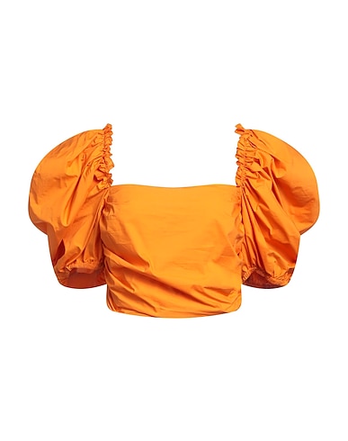 WEILI ZHENG Top ARANCIONE 100% Coton