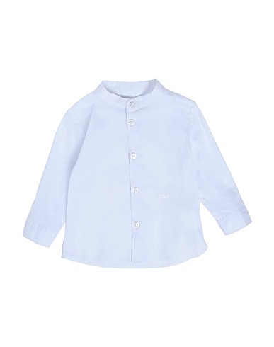 DANIELE ALESSANDRINI Solid color shirt BIANCO 72% Cotton, 25% Polyamide, 3% Elastane