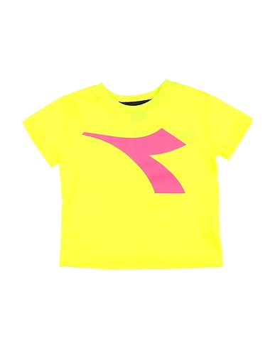 DIADORA T-shirt Yellow 50% Cotton, 50% Polyester